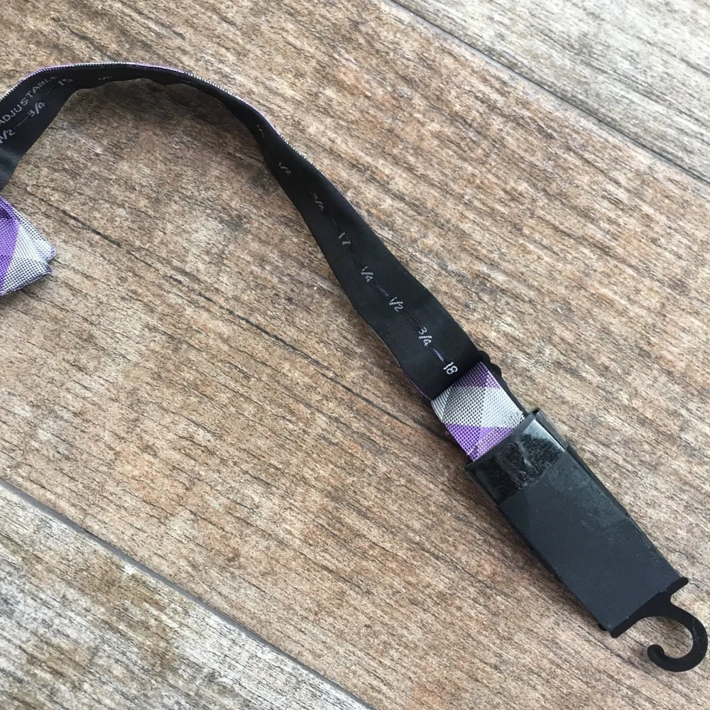 NWT Vince Camuto Purple and Gray Bow tie - Picture 4 of 4